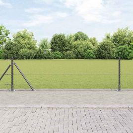 Hexagon Fence Grey 0.4x25 m Steel