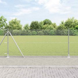 Fencing Set Set of 2 Galvanised steel 25 x 1 m Tough