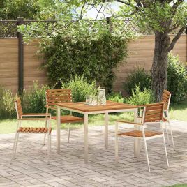 FAIFORD DiningTable 90x90x75 cm Acacia Wooden - Brown