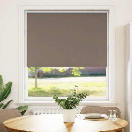 Roller Blind Blackout Coffee 100x150 cm Fabric Width 95.7 cm Polyester