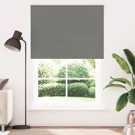 Roller Blind Blackout Grey 160x230 cm Fabric Width 156.6 cm Polyester