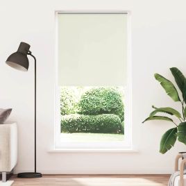 Roller Blind Blackout Off White 90x230 cm Fabric Width 85.7 cm Polyester