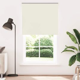 Roller Blind Blackout Off White 135x230 cm Fabric Width 131.6 cm Polyester