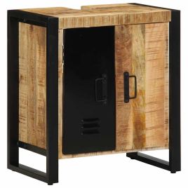 Bathroom Cabinet 55x35x60 cm Solid Wood Rough Mango