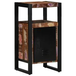 Bathroom Cabinet Multicolour 40x35x75 cm Solid Wood Reclaimed