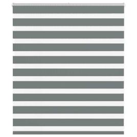 Zebra Blind Dark Grey 135x100 cm Fabric Width 130.9 cm Polyester