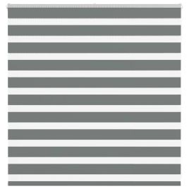 Zebra Blind Dark Grey 145x100 cm Fabric Width 140.9 cm Polyester