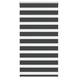 Zebra Blind Black 90x100 cm Fabric Width 85.9 cm Polyester