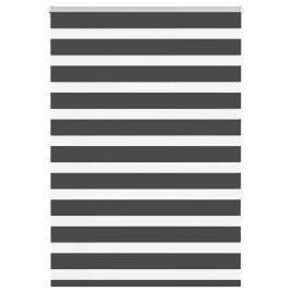 Zebra Blind Black 95x100 cm Fabric Width 90.9 cm Polyester