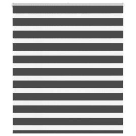 Zebra Blind Black 130x100 cm Fabric Width 125.9 cm Polyester