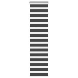 Zebra Blind Black 55x200 cm Fabric Width 50.9 cm Polyester