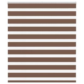 Zebra Blind Brown 125x100 cm Fabric Width 120.9 cm Polyester