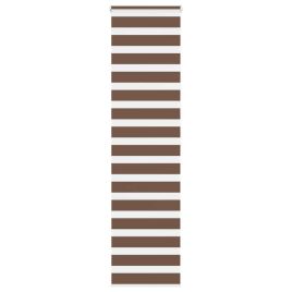 Zebra Blind Brown 60x200 cm Fabric Width 55.9 cm Polyester