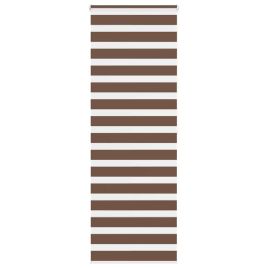 Zebra Blind Brown 75x200 cm Fabric Width 70.9 cm Polyester