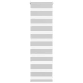 Zebra Blind Light Grey 50x100 cm Fabric Width 45.9 cm Polyester
