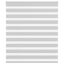 Zebra Blind Light Grey 125x100 cm Fabric Width 120.9 cm Polyester