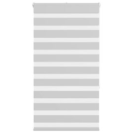 Zebra Blind Light Grey 75x150 cm Fabric Width 70.9 cm Polyester