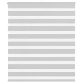 Zebra Blind Light Grey 120x150 cm Fabric Width 115.9 cm Polyester