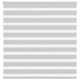 Zebra Blind Light Grey 150x150 cm Fabric Width 145.9 cm Polyester