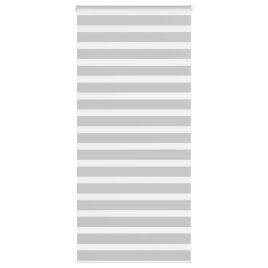 Zebra Blind Light Grey 100x200 cm Fabric Width 95.9 cm Polyester