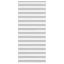 Zebra Blind Light Grey 115x200 cm Fabric Width 110.9 cm Polyester
