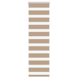 Zebra Blind Sand Brown 40x100 cm Fabric Width 35.9 cm Polyester