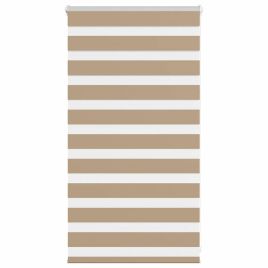 Zebra Blind Sand Brown 75x100 cm Fabric Width 70.9 cm Polyester