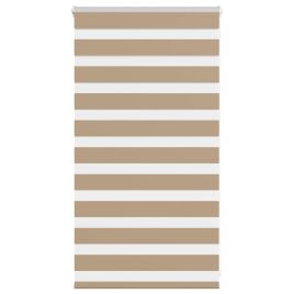 Zebra Blind Sand Brown 80x100 cm Fabric Width 75.9 cm Polyester