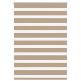 Zebra Blind Sand Brown 115x150 cm Fabric Width 110.9 cm Polyester