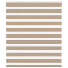 Zebra Blind Sand Brown 120x150 cm Fabric Width 115.9 cm Polyester