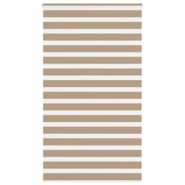 Zebra Blind Sand Brown 125x200 cm Fabric Width 120.9 cm Polyester