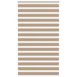 Zebra Blind Sand Brown 130x200 cm Fabric Width 125.9 cm Polyester