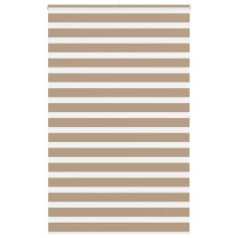 Zebra Blind Sand Brown 145x200 cm Fabric Width 140.9 cm Polyester