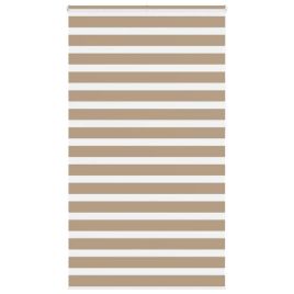 Zebra Blind Sand Brown 130x230 cm Fabric Width 125.9 cm Polyester