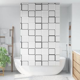 Shower Roller Blind 130x240 cm Fabric Width 126 cm