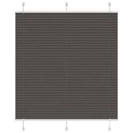 Pleated Blind Black 115x150 cm Fabric Width 114.4 cm Polyester
