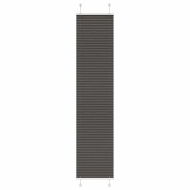 Pleated Blind Black 45x200 cm Fabric Width 44.4 cm Polyester