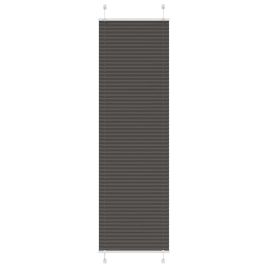 Pleated Blind Black 60x200 cm Fabric Width 59.4 cm Polyester