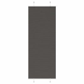 Pleated Blind Black 70x200 cm Fabric Width 69.4 cm Polyester