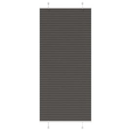Pleated Blind Black 95x200 cm Fabric Width 94.4 cm Polyester