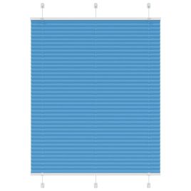 Pleated Blind Blue 110x100 cm Fabric Width 109.4 cm Polyester