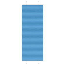 Pleated Blind Blue 75x200 cm Fabric Width 74.4 cm Polyester
