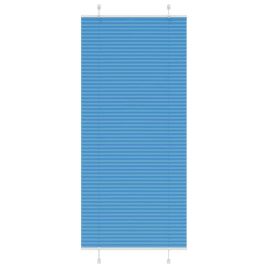 Pleated Blind Blue 85x200 cm Fabric Width 84.4 cm Polyester