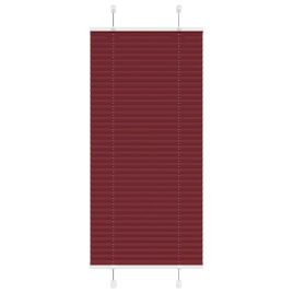 Pleated Blind Bordeaux Red 55x100 cm Fabric Width 54.4 cm Polyester