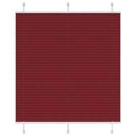 Pleated Blind Bordeaux Red 120x150 cm Fabric Width 119.4 cm Polyester