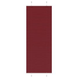 Pleated Blind Bordeaux Red 75x200 cm Fabric Width 74.4 cm Polyester