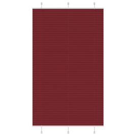 Pleated Blind Bordeaux Red 120x200 cm Fabric Width 119.4 cm Polyester