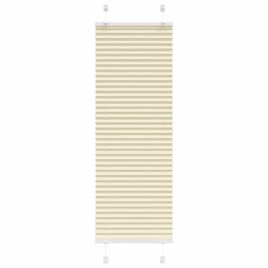 Pleated Blind Cream 50x100 cm Fabric Width 49.4 cm Polyester