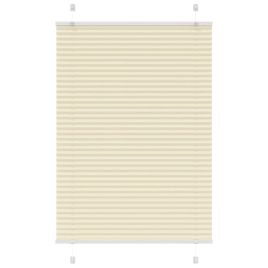 Pleated Blind Cream 100x100 cm Fabric Width 99.4 cm Polyester