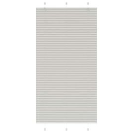 Pleated Blind Light Grey 105x200 cm Fabric Width 104.4 cm Polyester